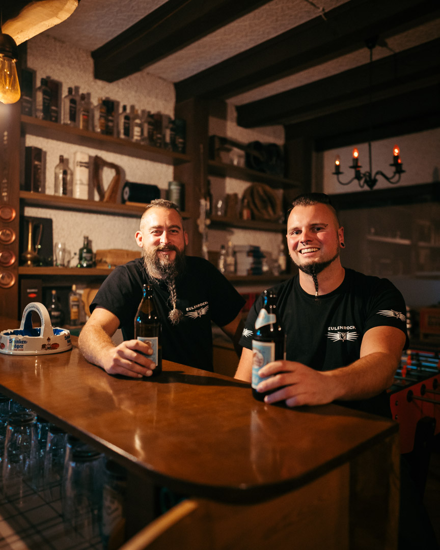 Beide Vorsitzende von Eulenrock e.V. Christopher Hall und Daniel Maier